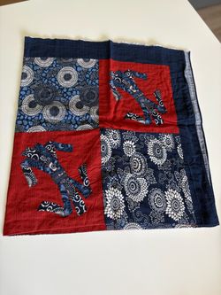 Vintage Japanese Cotton Faux Patchwork Panel - 44" x 44"