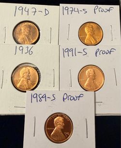 Lincoln cents unc