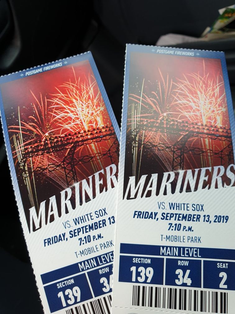 Free Mariners Tickets lower level. I can't make it tonight! First come