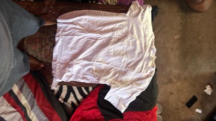 Plain White T-Shirt and black shirt