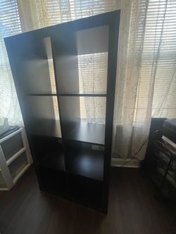 Black Cube Shelving Unit Bookcase