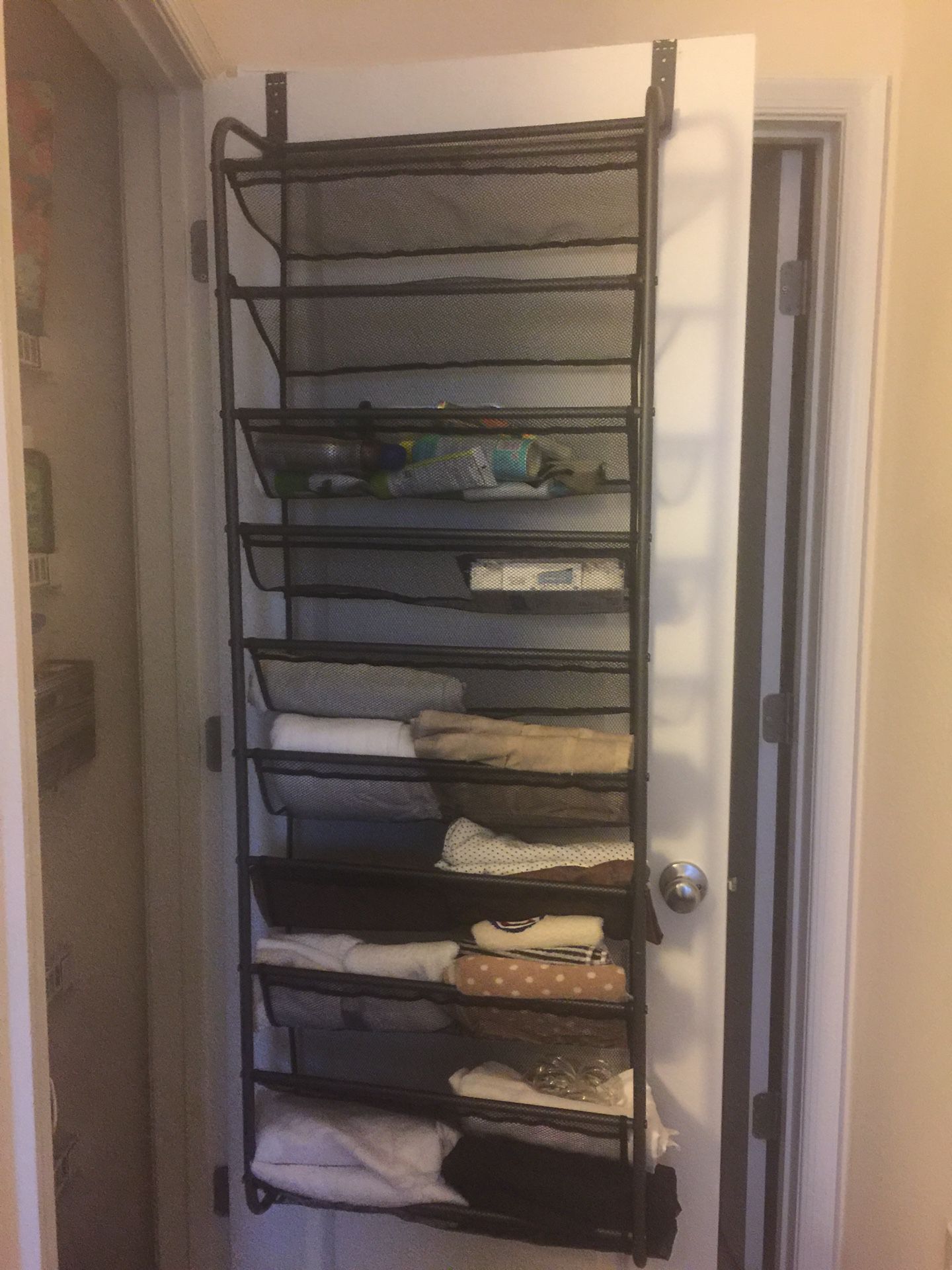 Over the door shoe rack/storage