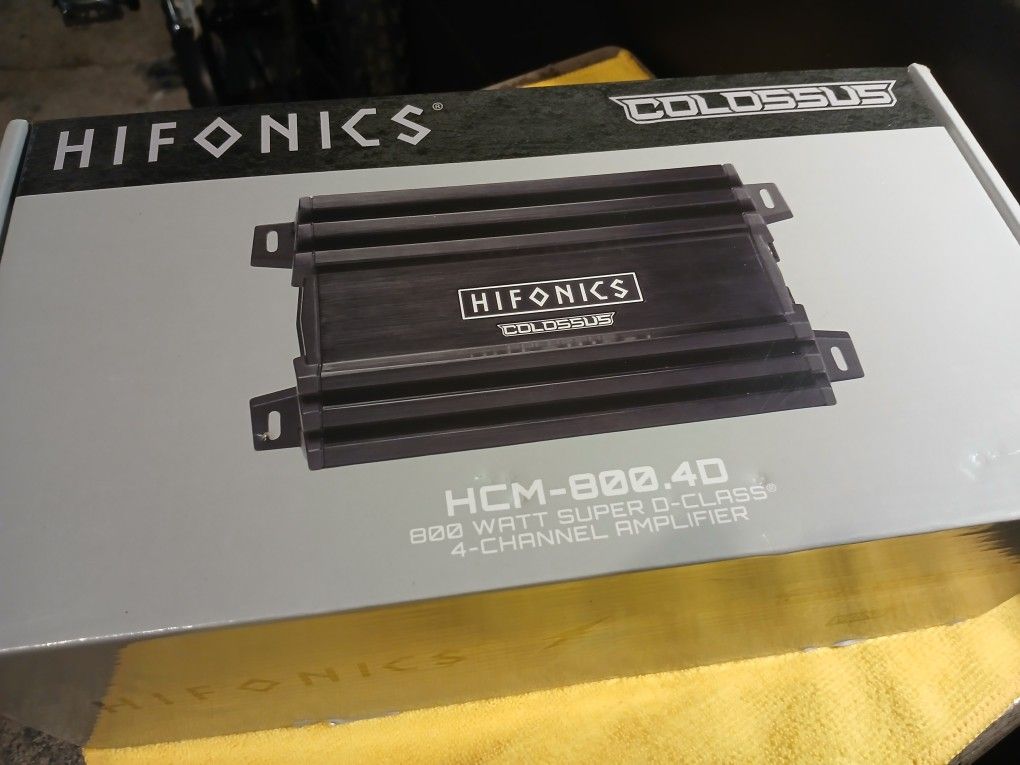 New HIFONICS COLOSSUS car Amplifier 4ch.
