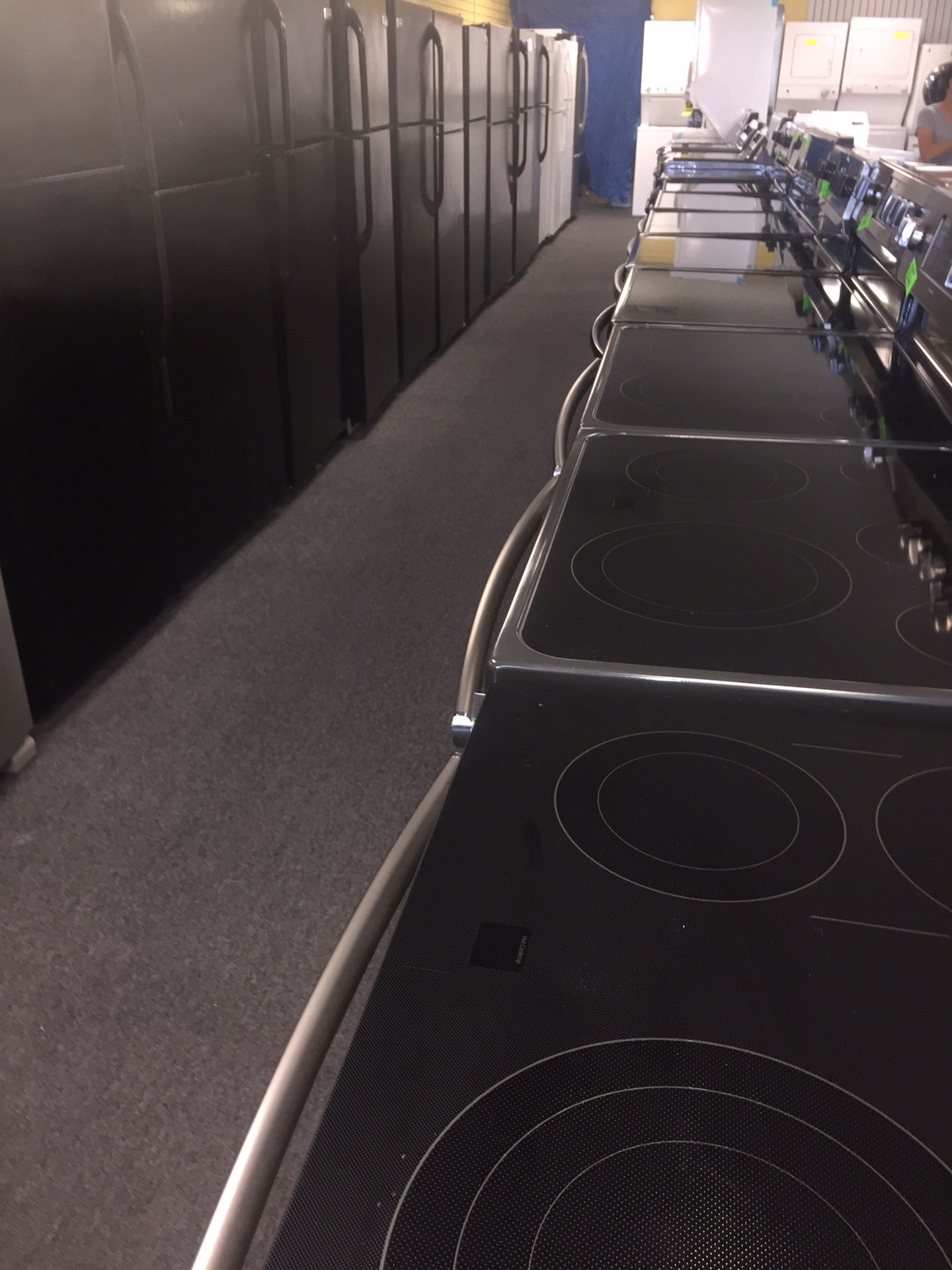 GE stainless steel electric stove double oven 6 months warranty
