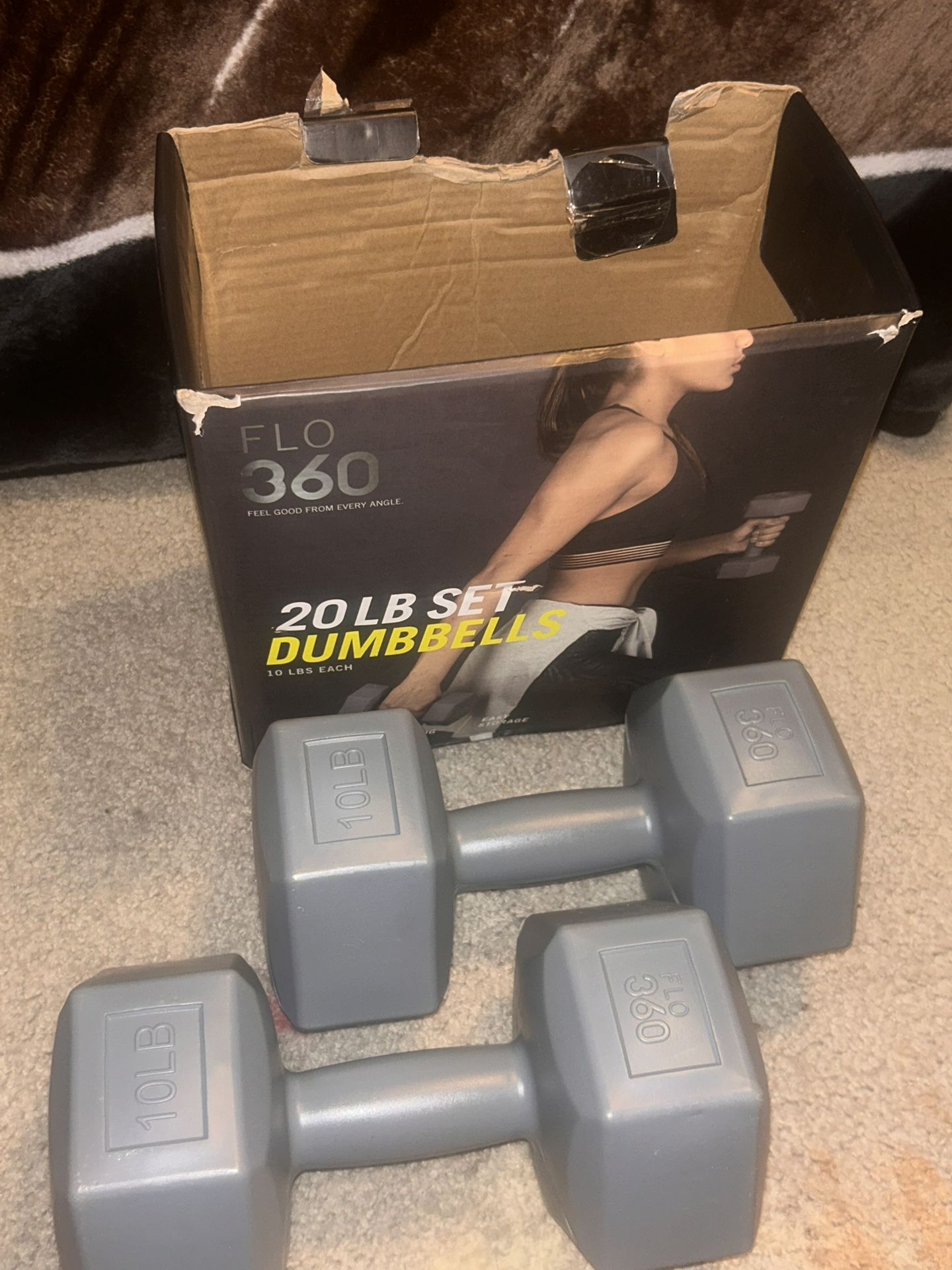 Flow 360 20 LB Set Dumbbells