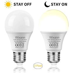 Brand new in box Dusk to Dawn LED Ligh Bulbs, 9W(60W Halogen Replacement), 3000K Warm White, Auto Stay On/Off Light Sensor Lamp for Patio, Garage, Po