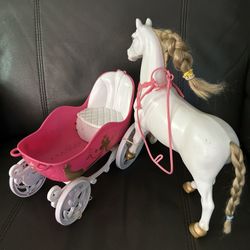 Barbie Horse And Carriage 