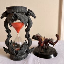 Monster Hunter Teostra Figure & Dragon Orange Sand Timer