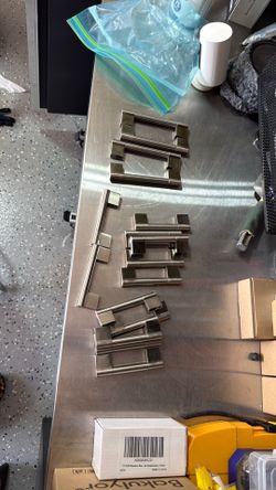 16 silver drawer pulls - 2 sizes