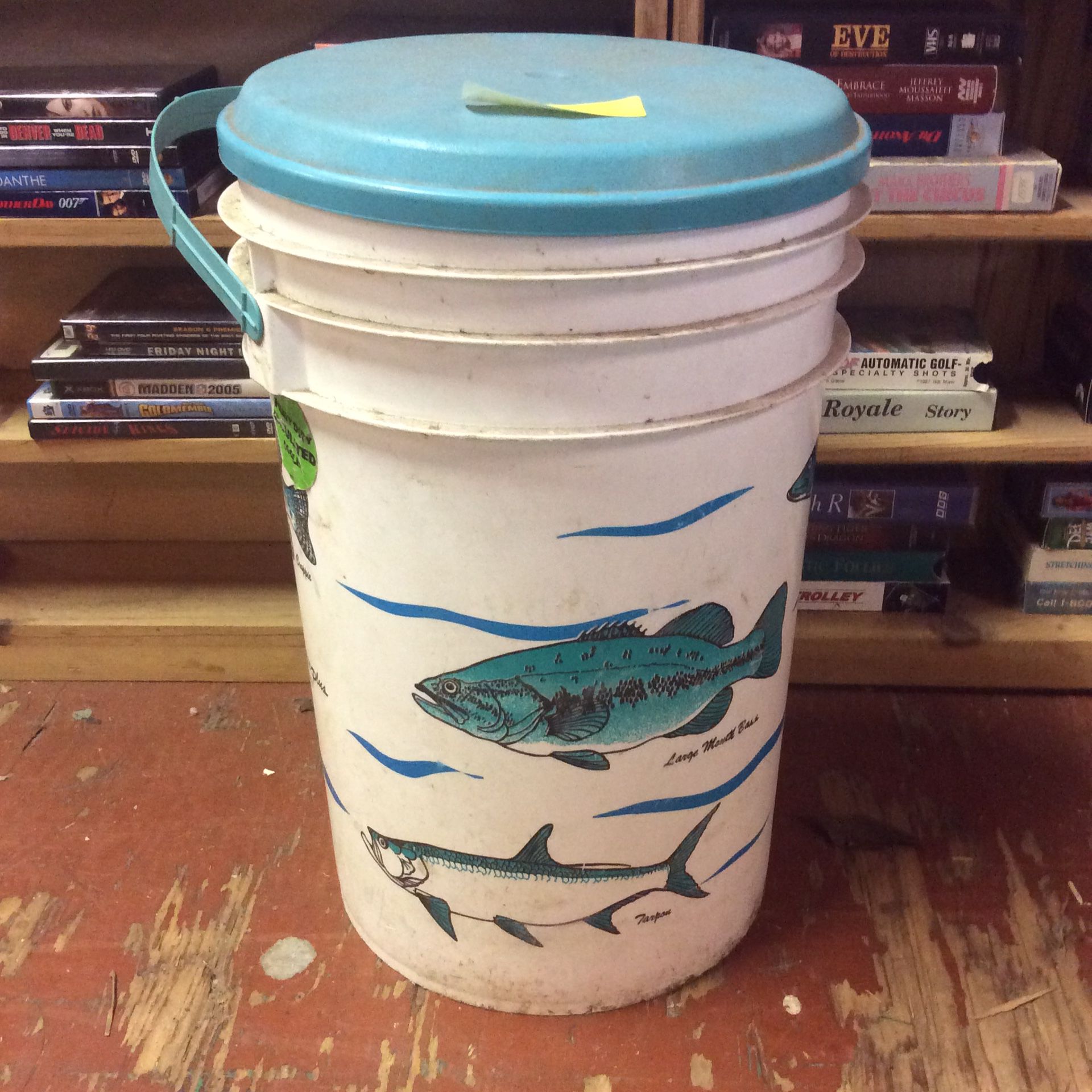Old insulated Fishing Cooler Bait Bucket