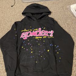 “spider” Sp5der hoodie black
