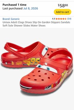 Crocs Lightening McQueen