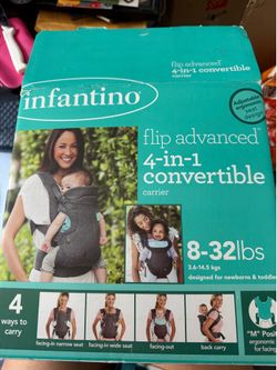Infantino Flip Advanced 4-in-1 Convertible Carrier (gray