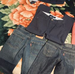 501 levis and Tommy hilfiger