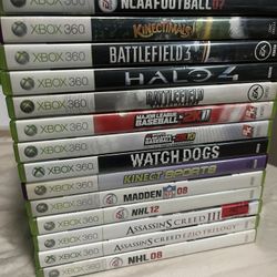 A47 🎮 Xbox 360 Game Lot $9 EA – Sports, Action & Adventure Classics – Playable Condition . . . . . . . . . . . . . . . . . . . . . . . . . . . . . . 