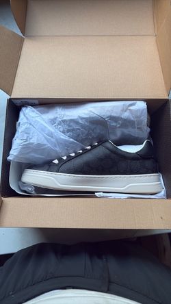 New Coach New York Black/Charcoal Low-Top Sneakers