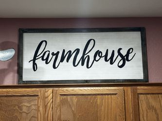 Farmhouse Sign $15