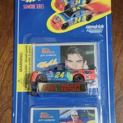 NEW NASCAR JEFF GORDON 1995 PREMIER EDITION 1:64 SCALE 2 PACK TRUCK & CAR