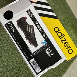 New Adidas adizero tour Golf Shoes Size Women’s US 9. #676160 MSRP $120 Black.  