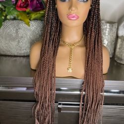 Full lace Braided Wig Lace Cut