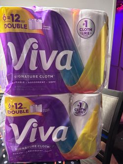 Viva Signature Cloth Paper Towels 6 Double rolls (10$$ EACH)