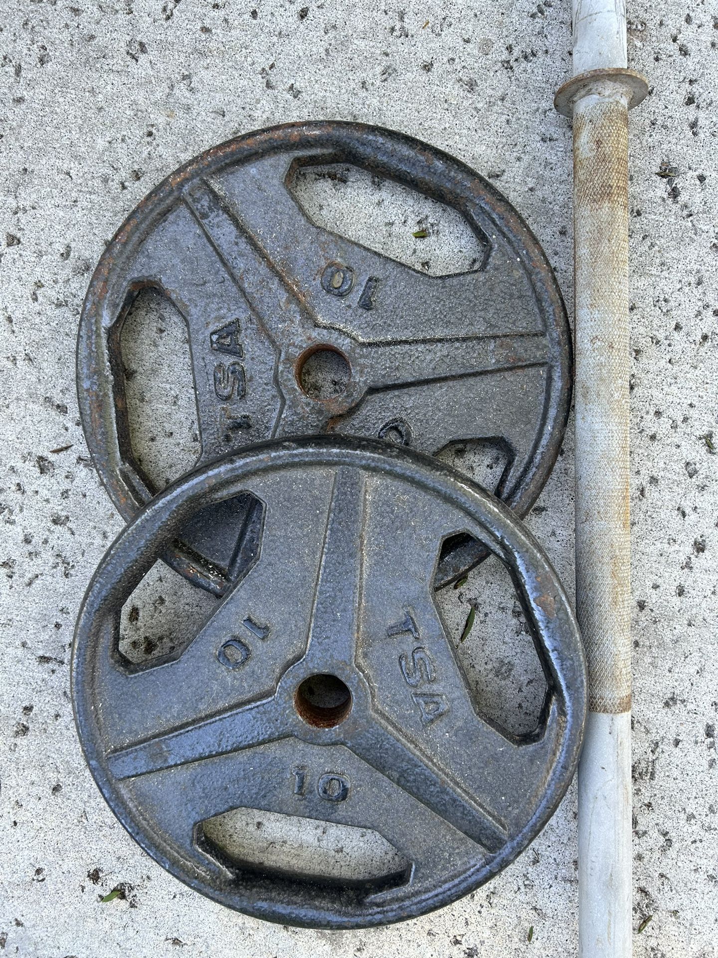 ~ Weights - 2-10lbs And 46” bar