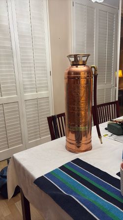 Antique Red Star Fire Extinguisher $100