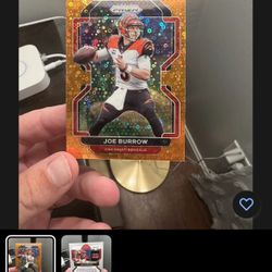 Joe Burrow Orange Prizm