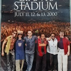 Dave Mathews Concert @ Giants Stadium Year 2000 Poster