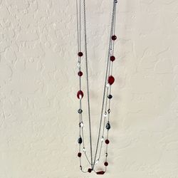 NEW Layered Red Necklace