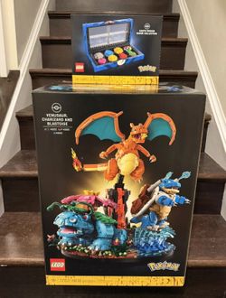 LEGO Pokemon 72153 Venusaur Charizard Blastoise + Kanto Badges Gift 