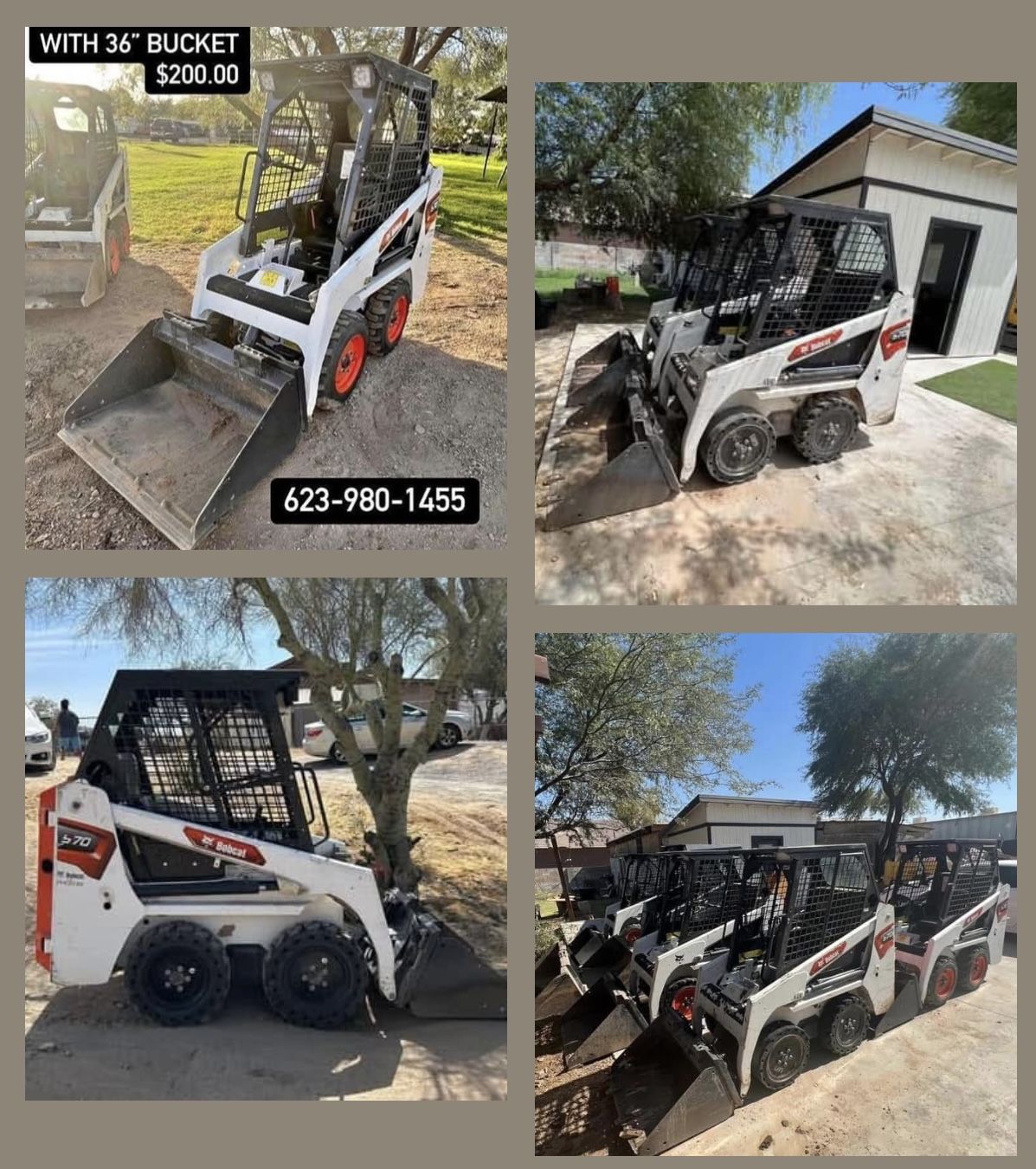 Bobcat 36” Mini S70 With Bucket