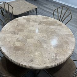 Marble Dining Table And Chairs
