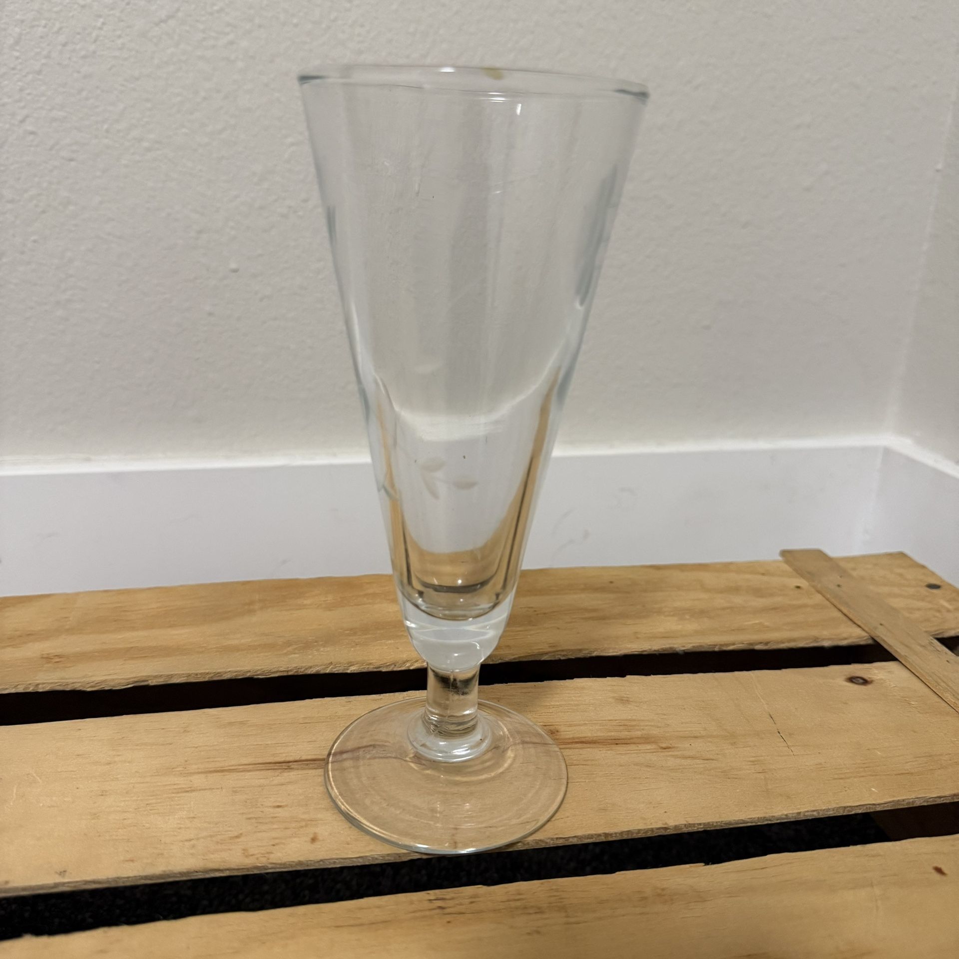 Princess House Heritage Crystal Stemmed Pilsner Glass