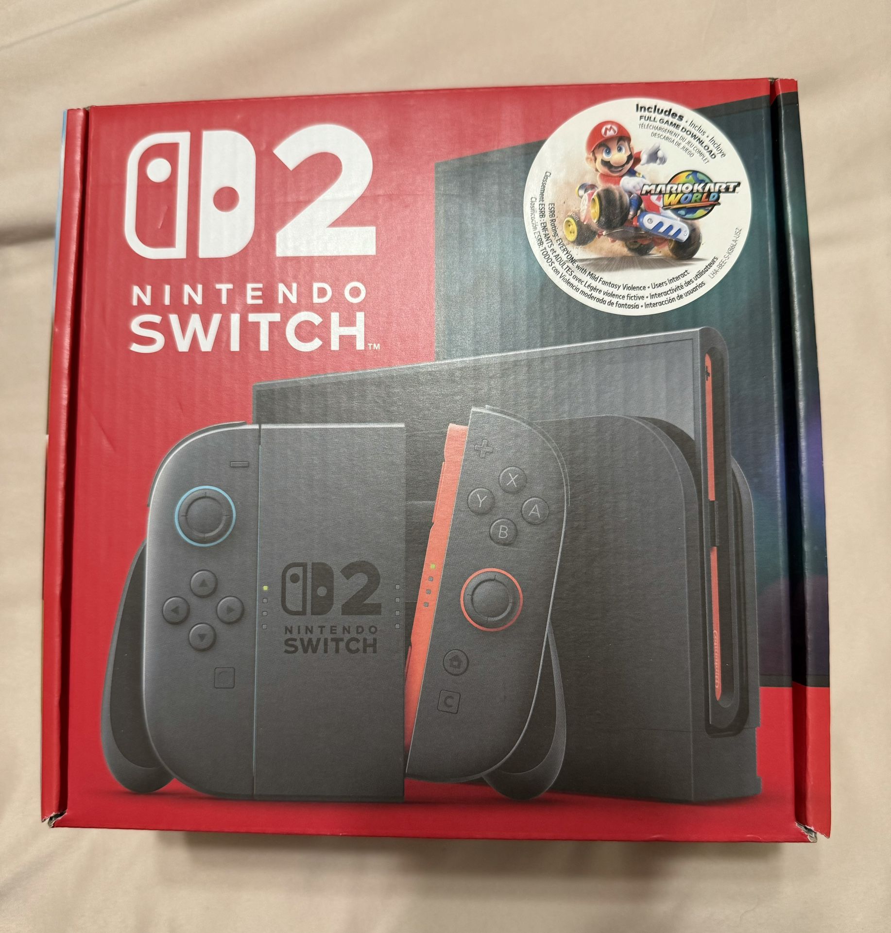 Nintendo Switch 2 Mario Kart World Console Bundle *New and Unopened*