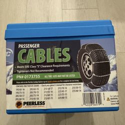 Peerless Chain Passenger Tire Cable, #0173755