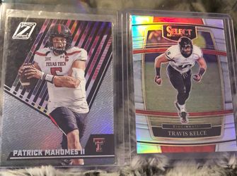 Patrick Mohomes And Travis Kelsey College Cards