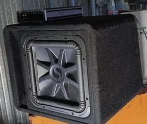 12" Kicker L7 sub with Kicker 4-channel 1200 watt amplifier