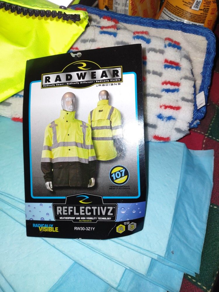 3xl High Vis Weatherproof Jacket - Brand new