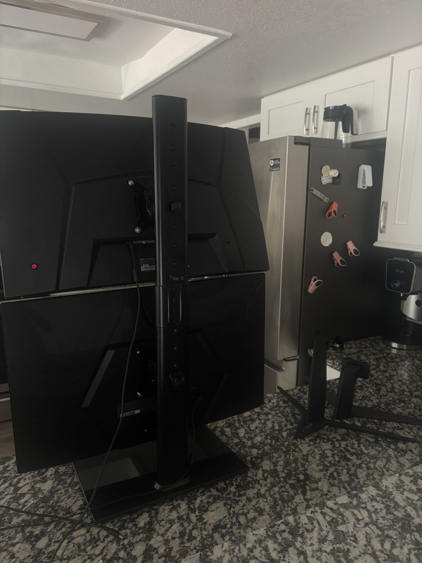 Two Monitors With 2 Different Stands 
