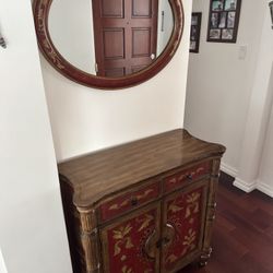 2 Piece Cabinet And Mirror