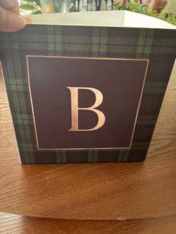 10 piece set of tartan plaid baby shower boxes