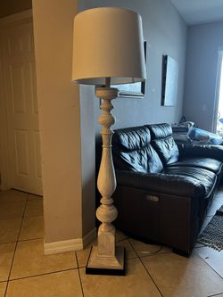 Floor Lamp In Creamy White