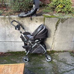 Graco Snugride Snugfit 35 Elite Car Seat, Base & Stroller