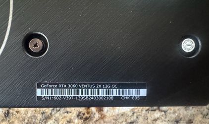 Selling my GeForce RTX 3060