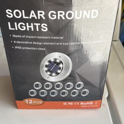 Solar Ground Lights Brand New Pack Of 12