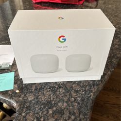 google nest wifi router and one point