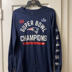 Patriots Súper Bowl Long t-shirt   Size Small 