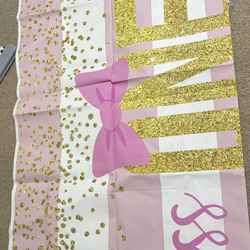 5x3ft Backdrop Banner 1st Birthday 