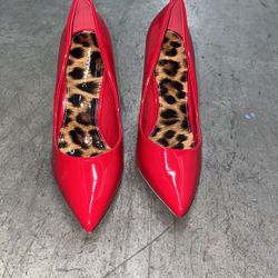 MOVE OUT SALE - Red Pointed Heels Size 7